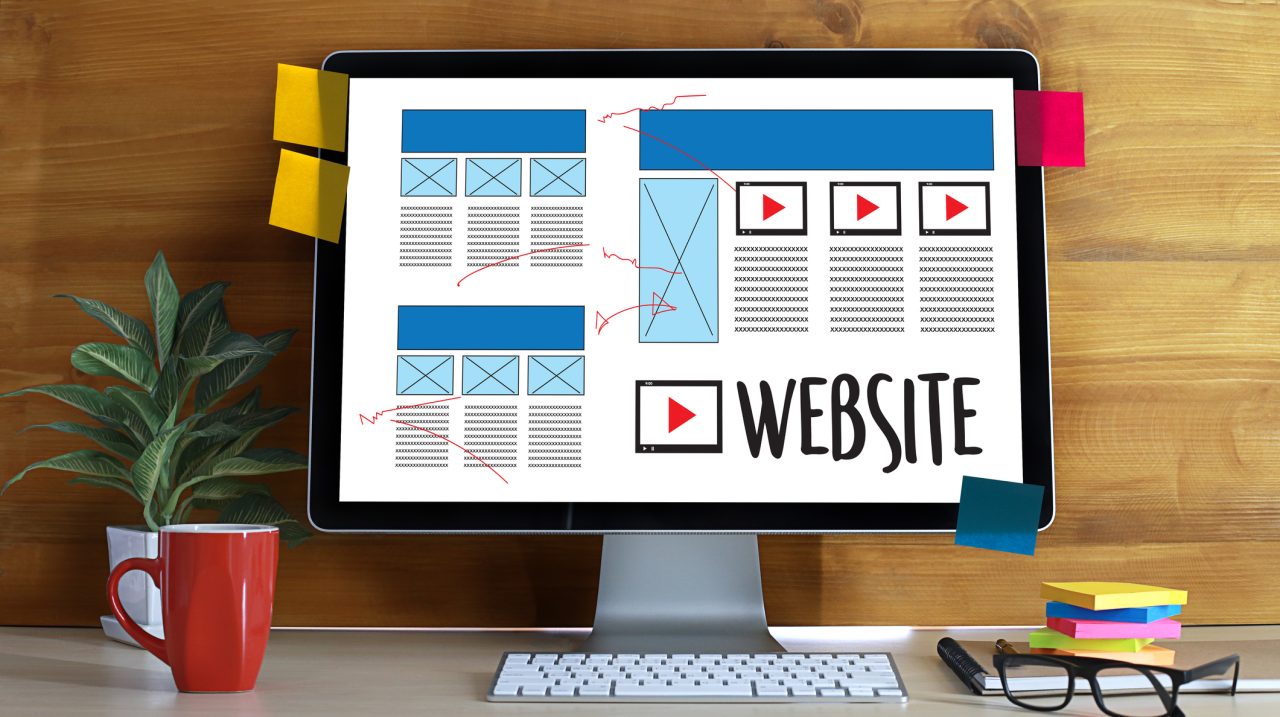 Web Design layout sketch drawing Software Media WWW and Graphic Layout Website development project